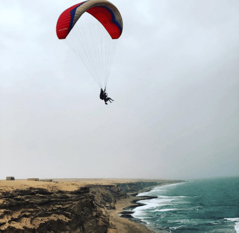 Agadir paragliding cliff launch site