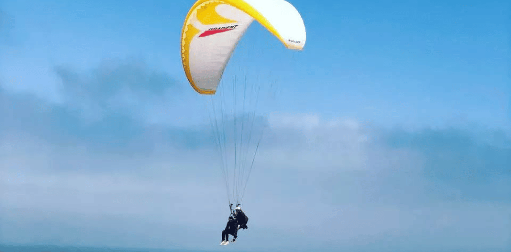 Paragliding Agadir Morocco aerial view