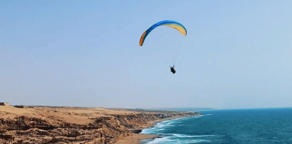 Parapente Agadir tandem flight Atlantic coast